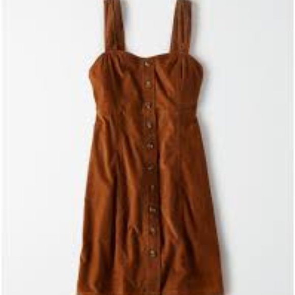 American Eagle button front corduroy dress xxs - Picture 3 of 3